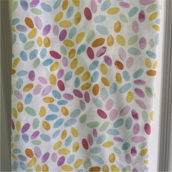 Martha Stewart Round Tablecloth – 70” White with Colorful Eggs - Easter - Picture 2 of 3